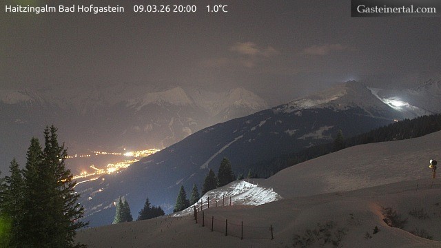 Archiv Foto Webcam Bad Hofgastein: Ausblick Haitzingalm