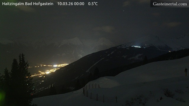 Archiv Foto Webcam Bad Hofgastein: Ausblick Haitzingalm