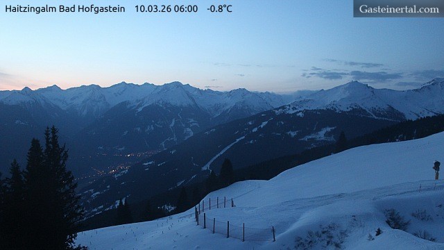 Archiv Foto Webcam Bad Hofgastein: Ausblick Haitzingalm