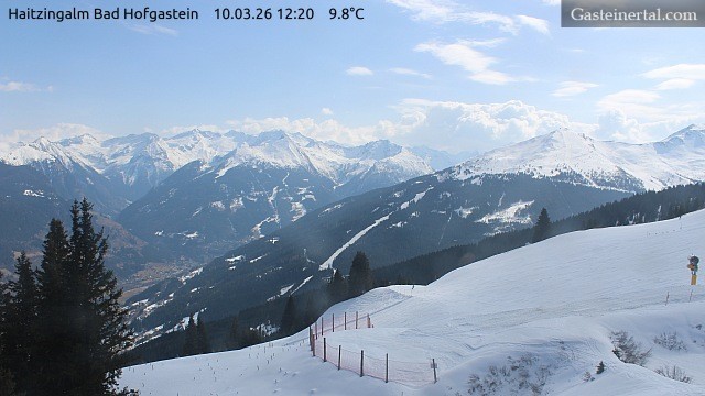 Archiv Foto Webcam Bad Hofgastein: Ausblick Haitzingalm