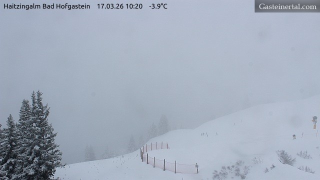 Archiv Foto Webcam Bad Hofgastein: Ausblick Haitzingalm