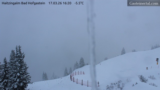 Archiv Foto Webcam Bad Hofgastein: Ausblick Haitzingalm