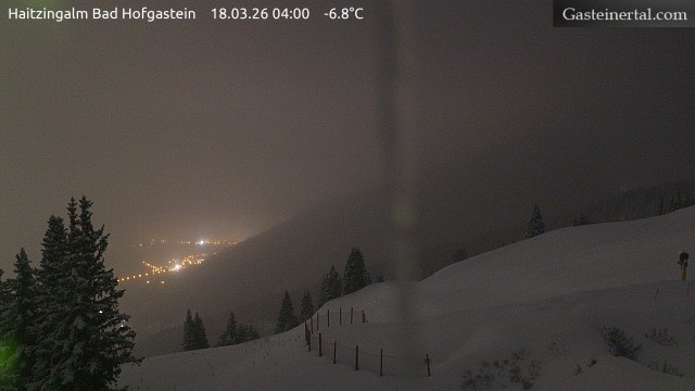 Archiv Foto Webcam Bad Hofgastein: Ausblick Haitzingalm