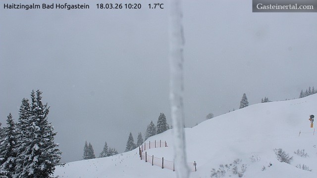 Archiv Foto Webcam Bad Hofgastein: Ausblick Haitzingalm