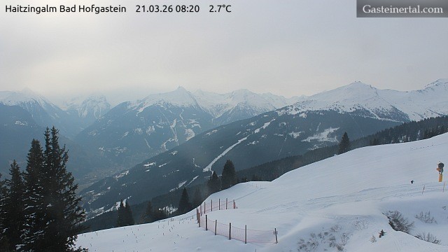 Archiv Foto Webcam Bad Hofgastein: Ausblick Haitzingalm