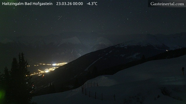 Archiv Foto Webcam Bad Hofgastein: Ausblick Haitzingalm