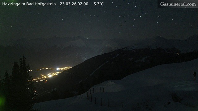 Archiv Foto Webcam Bad Hofgastein: Ausblick Haitzingalm