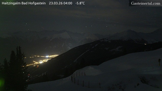 Archiv Foto Webcam Bad Hofgastein: Ausblick Haitzingalm