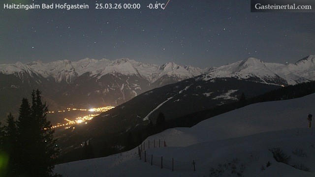 Archiv Foto Webcam Bad Hofgastein: Ausblick Haitzingalm
