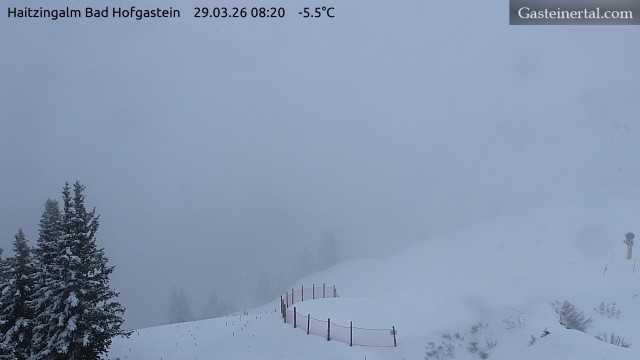 Archiv Foto Webcam Bad Hofgastein: Ausblick Haitzingalm