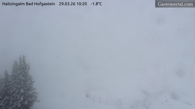 Archiv Foto Webcam Bad Hofgastein: Ausblick Haitzingalm