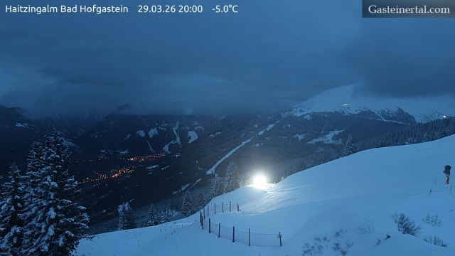 Archiv Foto Webcam Bad Hofgastein: Ausblick Haitzingalm
