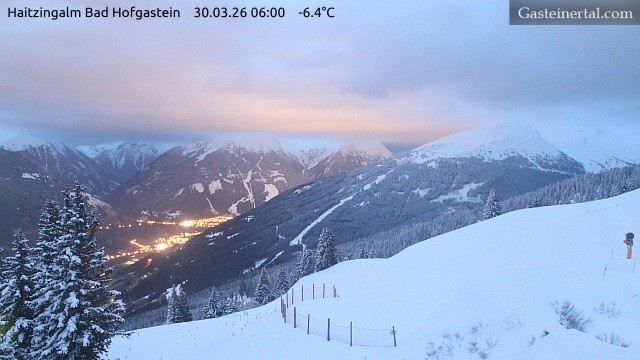 Archiv Foto Webcam Bad Hofgastein: Ausblick Haitzingalm