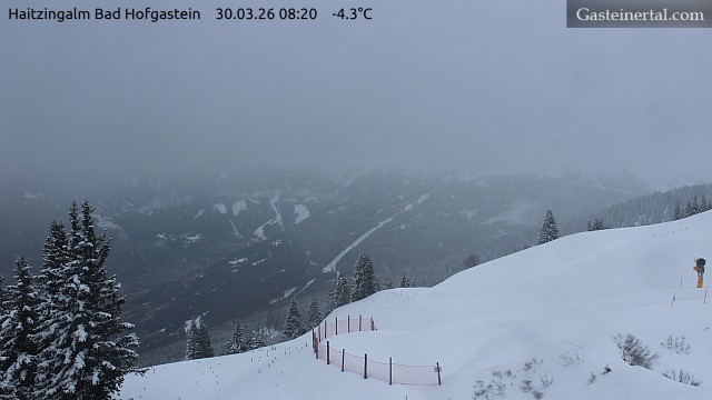 Archiv Foto Webcam Bad Hofgastein: Ausblick Haitzingalm