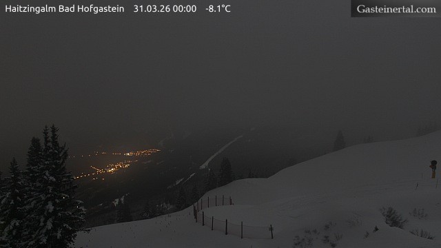 Archiv Foto Webcam Bad Hofgastein: Ausblick Haitzingalm