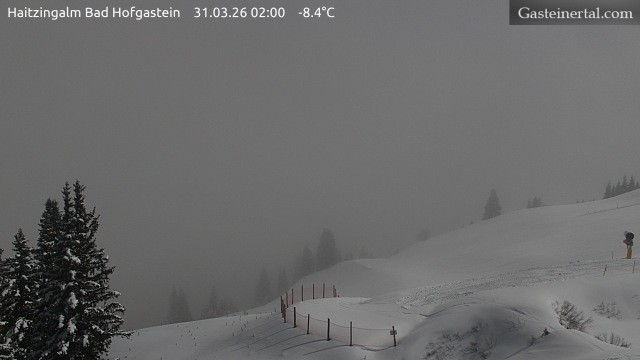 Archiv Foto Webcam Bad Hofgastein: Ausblick Haitzingalm