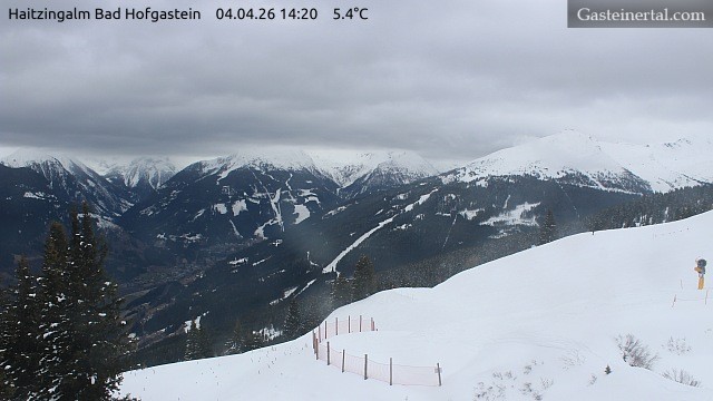 Archiv Foto Webcam Bad Hofgastein: Ausblick Haitzingalm