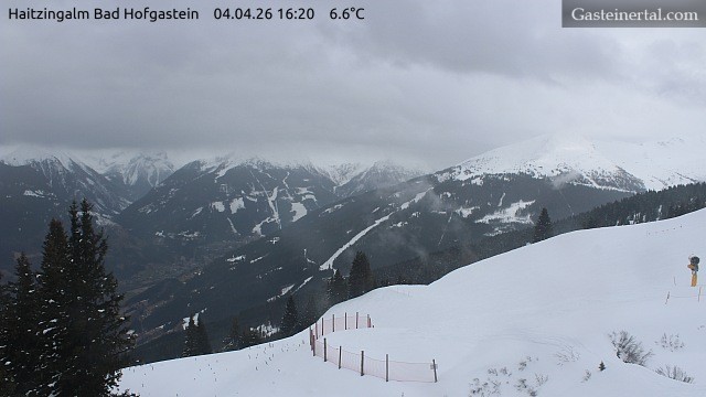 Archiv Foto Webcam Bad Hofgastein: Ausblick Haitzingalm