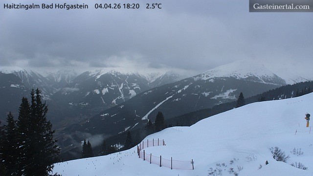 Archiv Foto Webcam Bad Hofgastein: Ausblick Haitzingalm