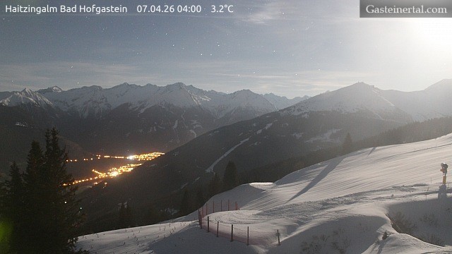 Archiv Foto Webcam Bad Hofgastein: Ausblick Haitzingalm