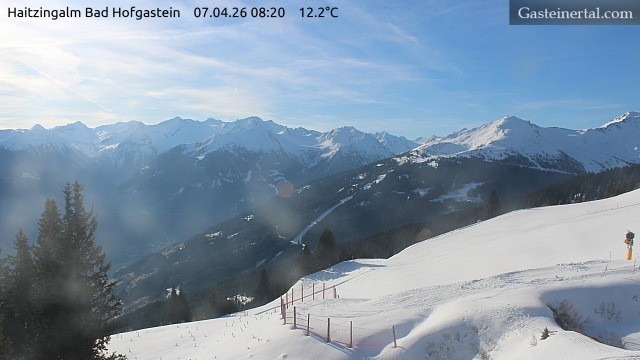 Archiv Foto Webcam Bad Hofgastein: Ausblick Haitzingalm