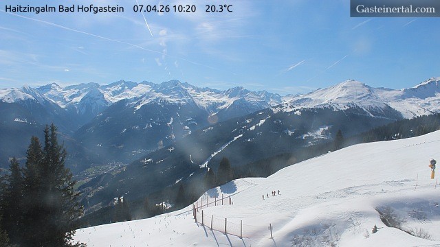 Archiv Foto Webcam Bad Hofgastein: Ausblick Haitzingalm