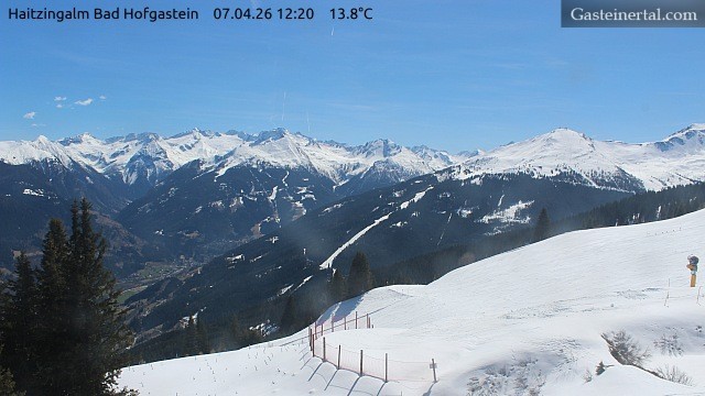 Archiv Foto Webcam Bad Hofgastein: Ausblick Haitzingalm
