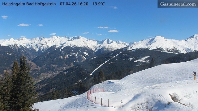 Archiv Foto Webcam Bad Hofgastein: Ausblick Haitzingalm