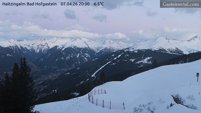 Archiv Foto Webcam Bad Hofgastein: Ausblick Haitzingalm