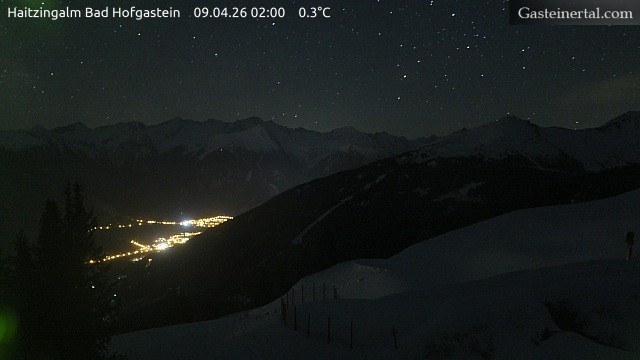 Archiv Foto Webcam Bad Hofgastein: Ausblick Haitzingalm
