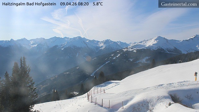 Archiv Foto Webcam Bad Hofgastein: Ausblick Haitzingalm