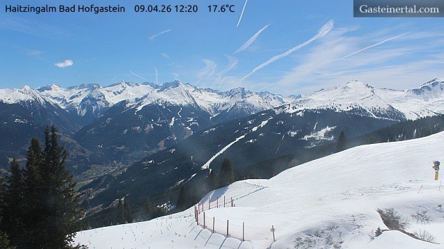 Archiv Foto Webcam Bad Hofgastein: Ausblick Haitzingalm