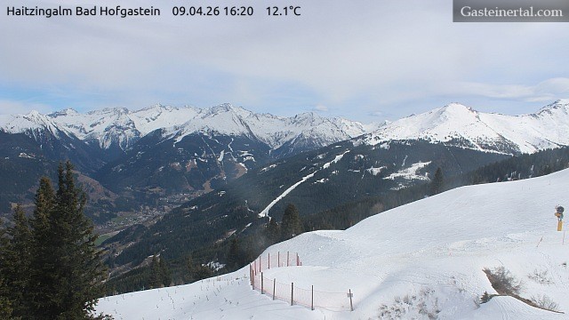 Archiv Foto Webcam Bad Hofgastein: Ausblick Haitzingalm