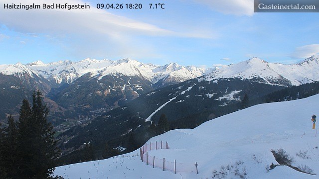 Archiv Foto Webcam Bad Hofgastein: Ausblick Haitzingalm