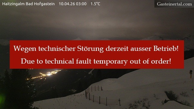 Archived image Webcam Haitzingalm View - Bad Hofgastein