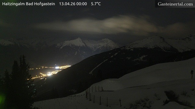Archiv Foto Webcam Bad Hofgastein: Ausblick Haitzingalm