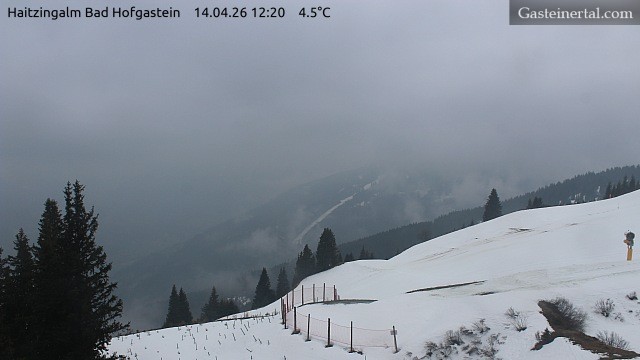Archiv Foto Webcam Bad Hofgastein: Ausblick Haitzingalm