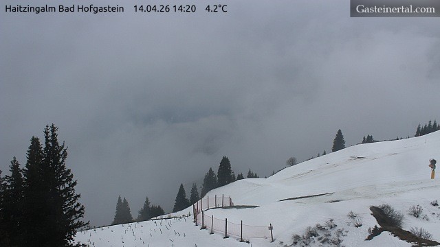 Archiv Foto Webcam Bad Hofgastein: Ausblick Haitzingalm