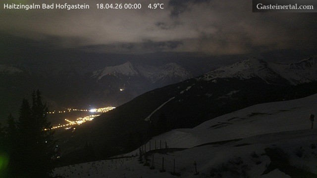 Archiv Foto Webcam Bad Hofgastein: Ausblick Haitzingalm