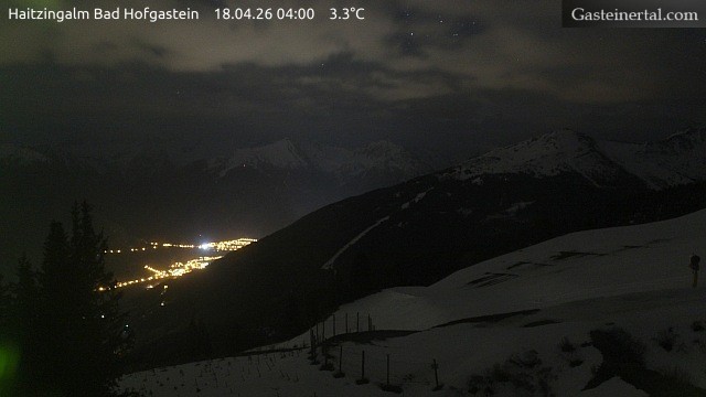 Archiv Foto Webcam Bad Hofgastein: Ausblick Haitzingalm