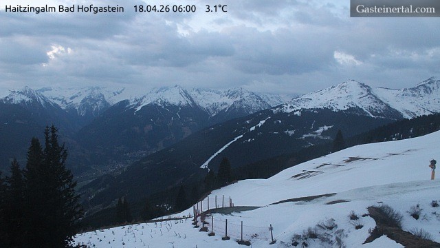 Archiv Foto Webcam Bad Hofgastein: Ausblick Haitzingalm