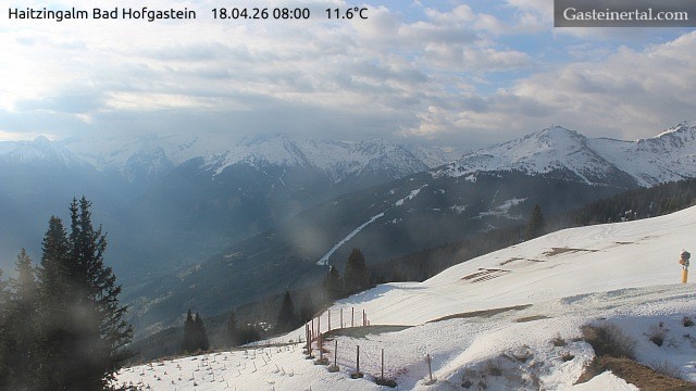 Archiv Foto Webcam Bad Hofgastein: Ausblick Haitzingalm