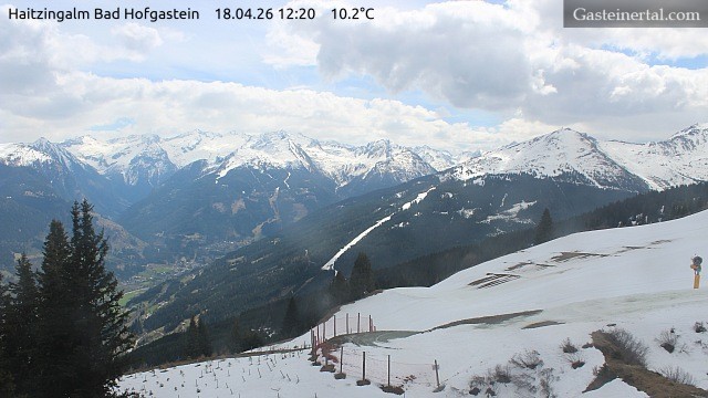 Archiv Foto Webcam Bad Hofgastein: Ausblick Haitzingalm