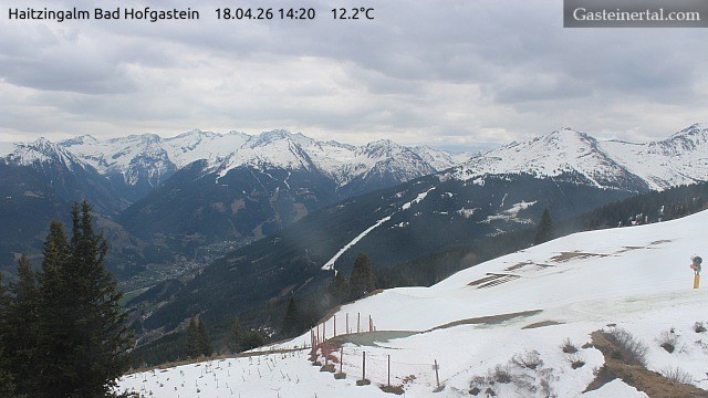 Archiv Foto Webcam Bad Hofgastein: Ausblick Haitzingalm
