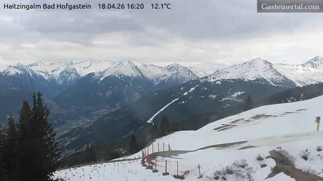 Archiv Foto Webcam Bad Hofgastein: Ausblick Haitzingalm