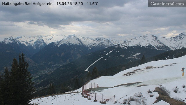 Archiv Foto Webcam Bad Hofgastein: Ausblick Haitzingalm