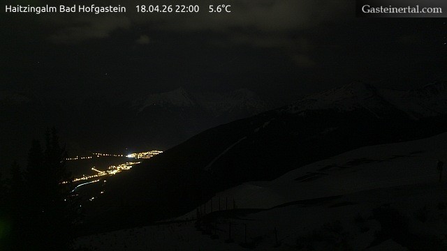 Archiv Foto Webcam Bad Hofgastein: Ausblick Haitzingalm