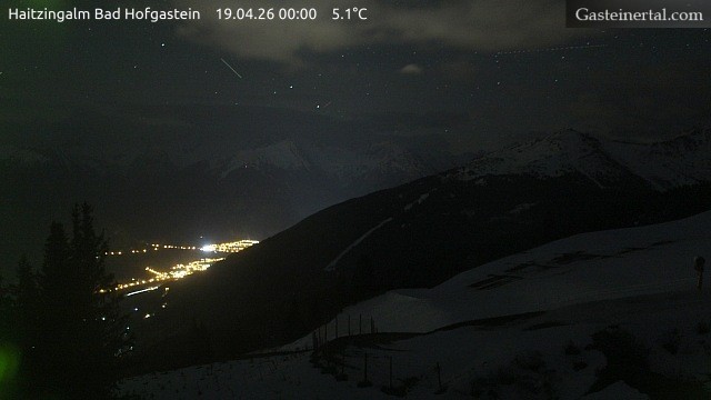 Archiv Foto Webcam Bad Hofgastein: Ausblick Haitzingalm