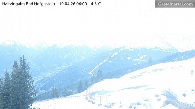 Archiv Foto Webcam Bad Hofgastein: Ausblick Haitzingalm