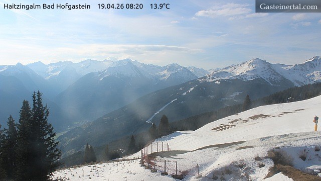 Archiv Foto Webcam Bad Hofgastein: Ausblick Haitzingalm